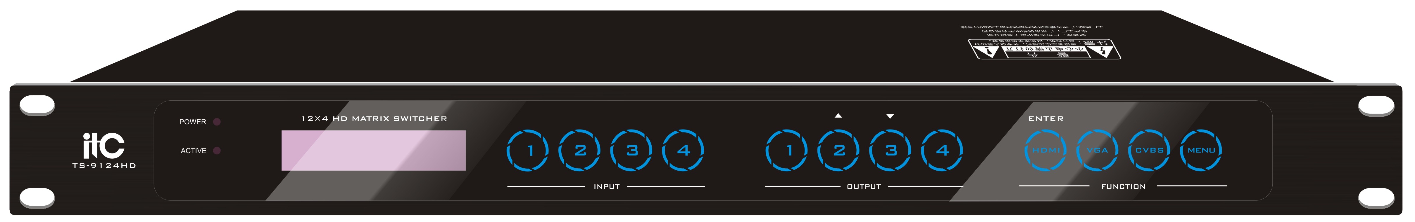Видеокоммутатор ITC TS-9124HD 12х4